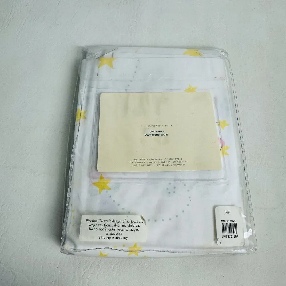 Pottery Barn Kids Pillowcase Fairytale Dreams Percale Standard Cotton‎ New